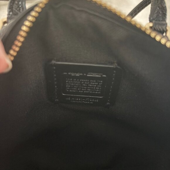 Coach PacMan Bennet Satchel - Micro, Black Leather - Picture 5 of 10